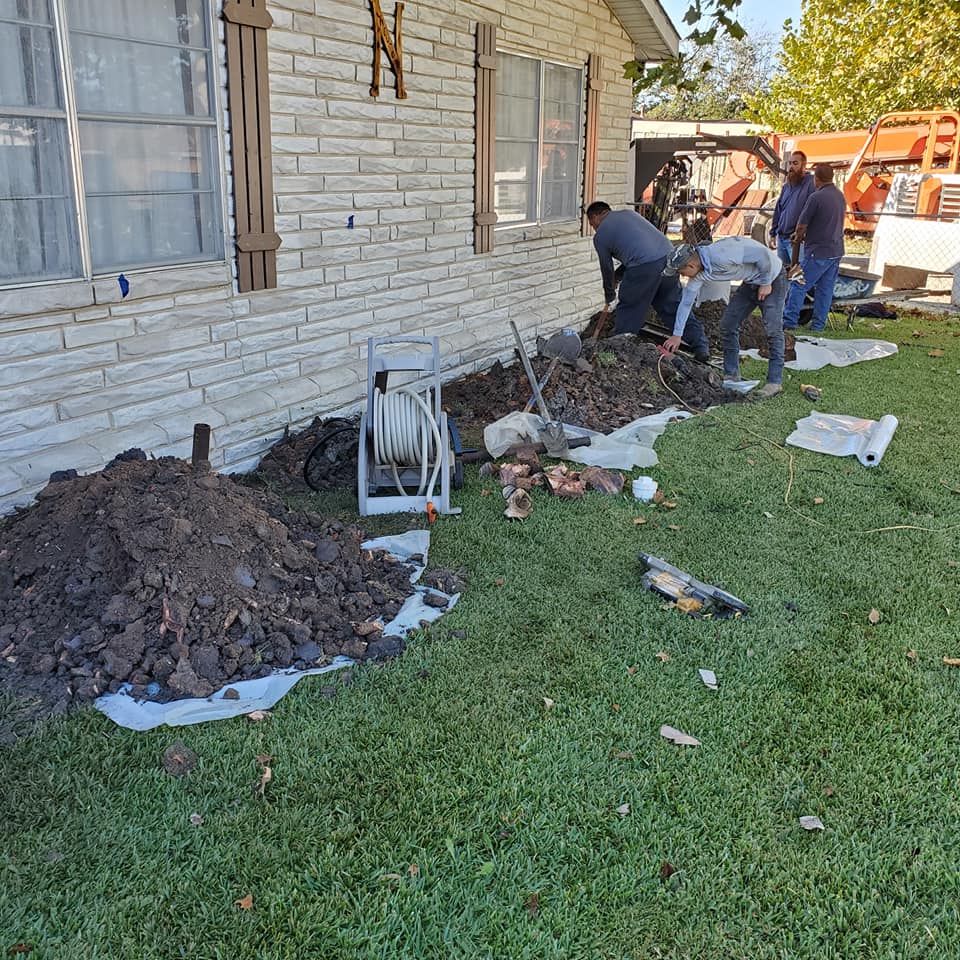 Structural polyurethane foam being injected beneath a settled home foundation to provide permanent stabilization in Azle, Texas. Structural polyurethane foam being injected beneath a settled home foundation to provide permanent stabilization in Azle, Texas.