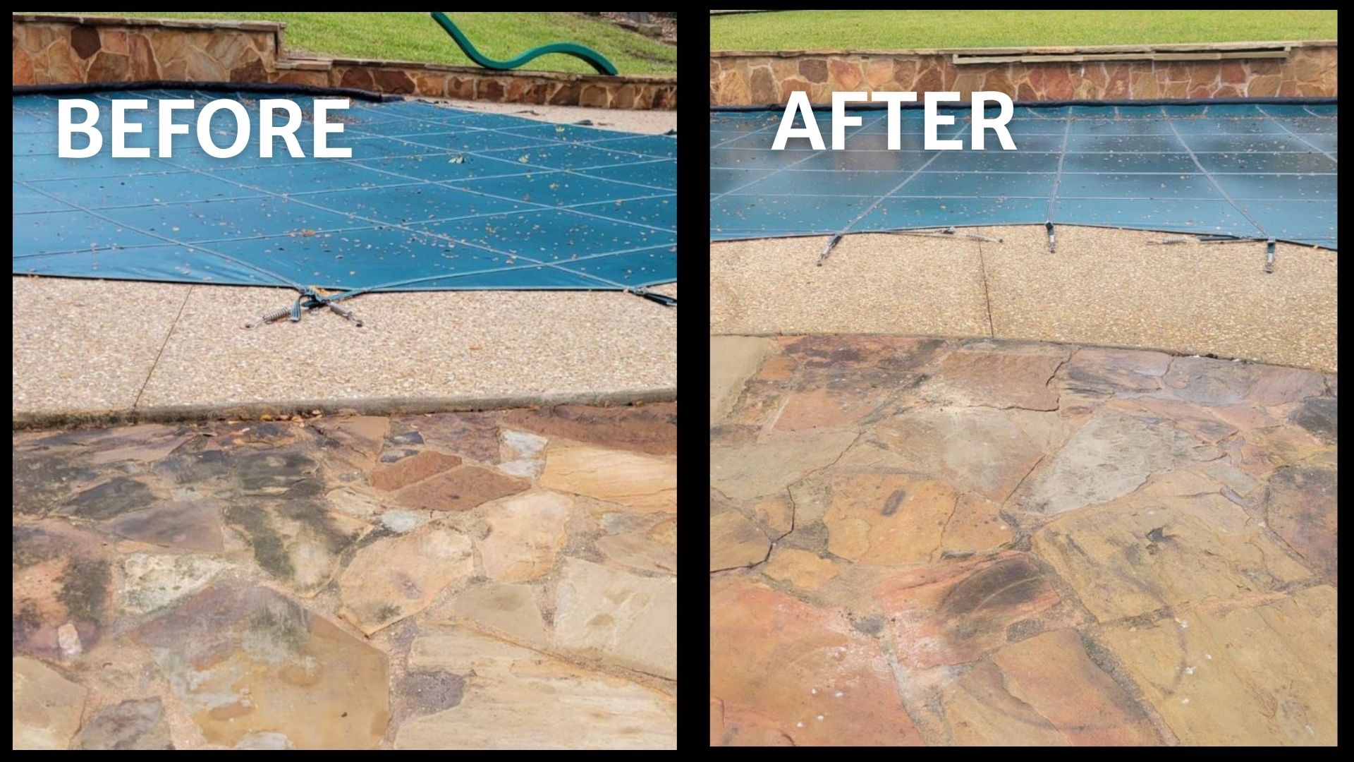 A Precision Foundation Repair specialist accurately lifting and stabilizing a cracked concrete pool deck slab near a swimming pool in Comanche, Texas. A Precision Foundation Repair specialist accurately lifting and stabilizing a cracked concrete pool deck slab near a swimming pool in Comanche, Texas.