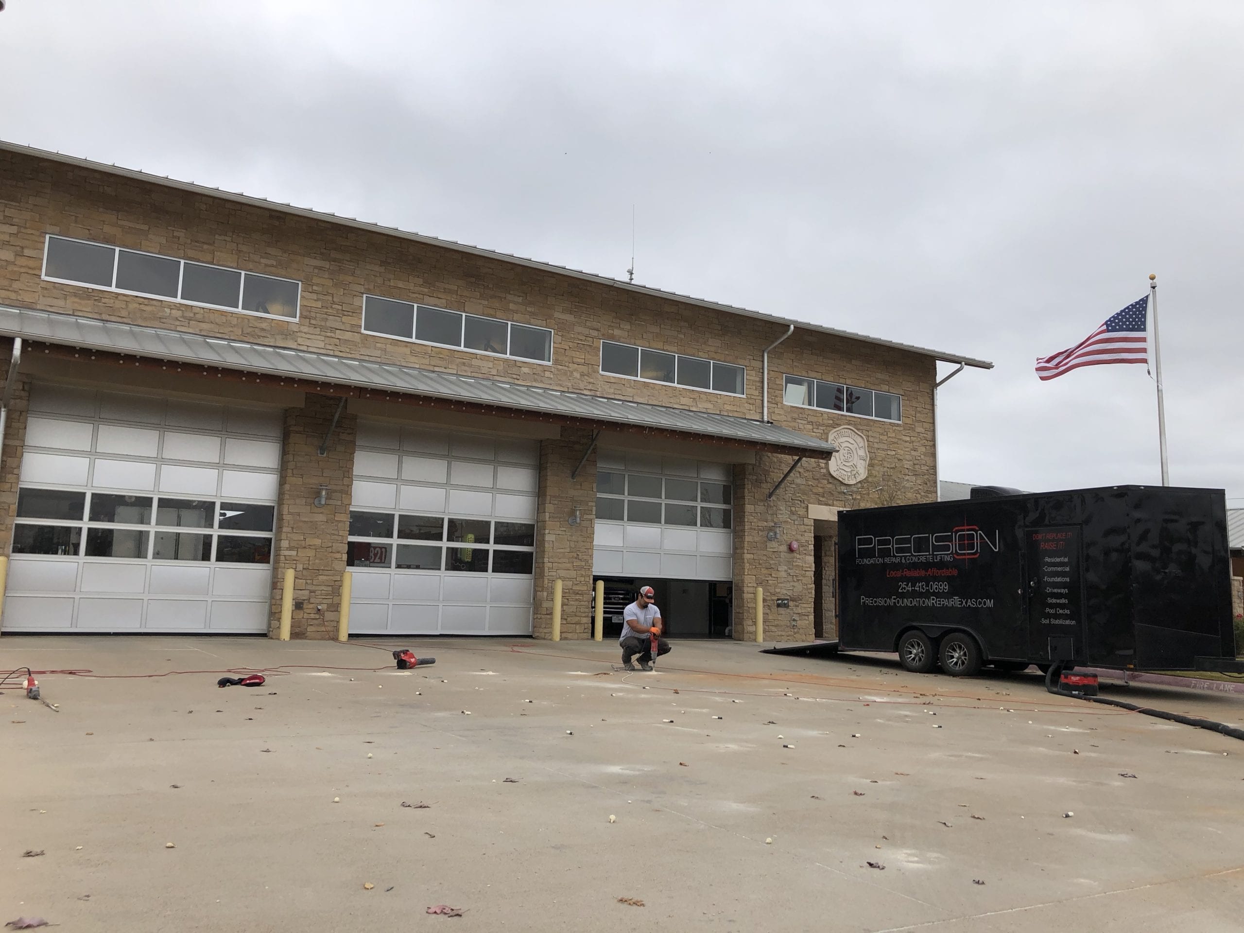 Foundation Repair Concrete Lifting Stephenville TX - Parking Lot Repair