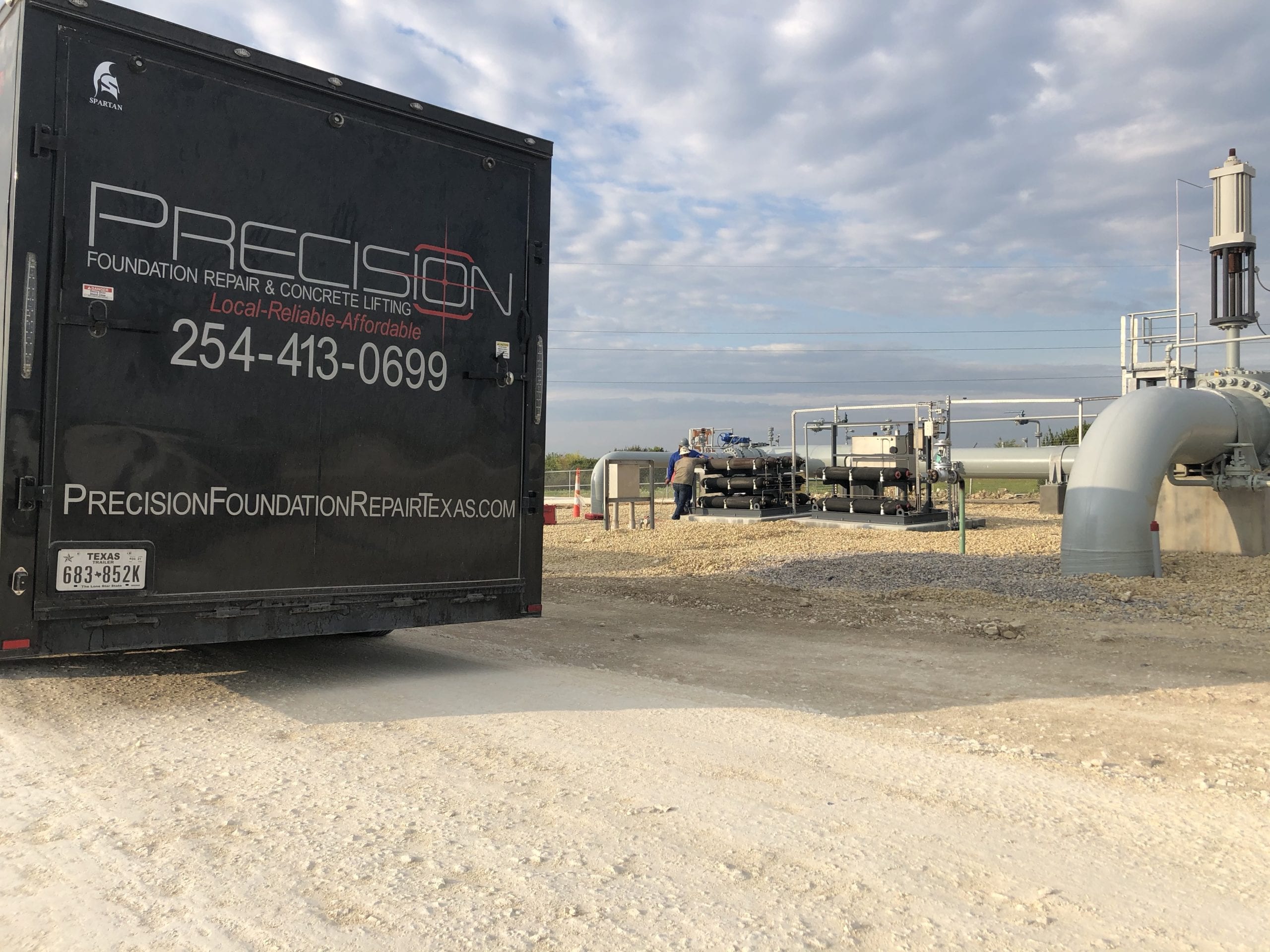 Foundation Repair Concrete Lifting Stephenville TX - Gas Plant Project