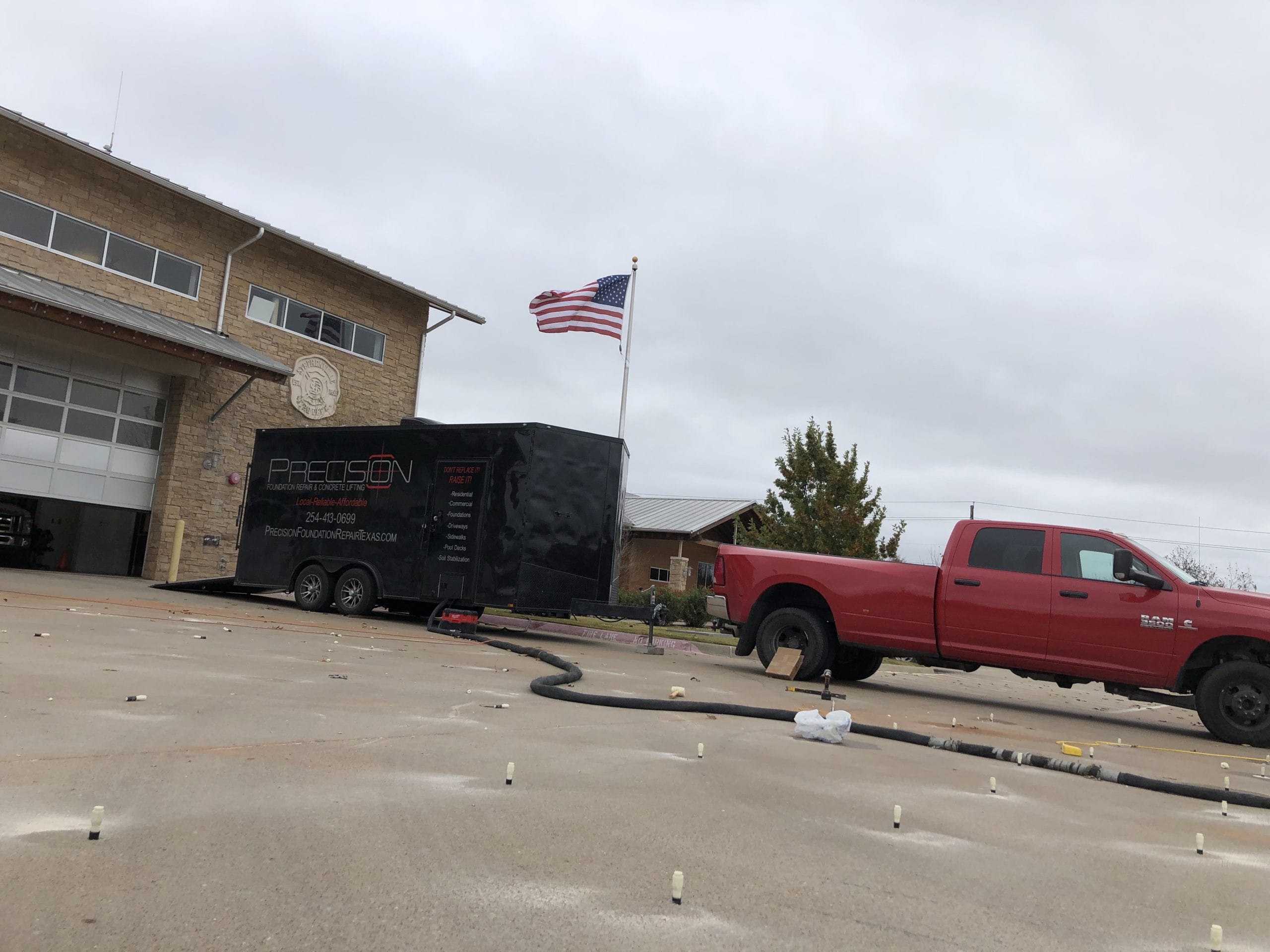 Foundation Repair Concrete Lifting Stephenville TX - Parking Lot Repair