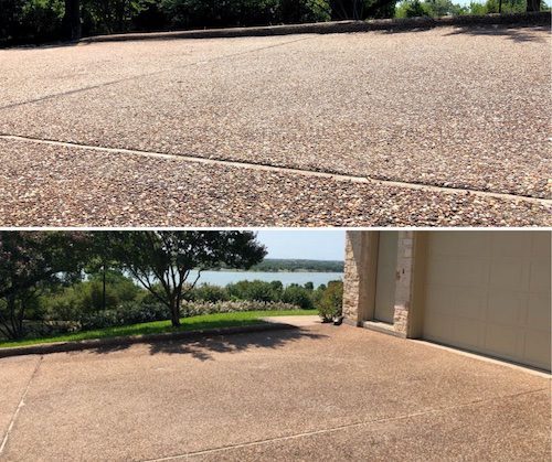 after driveway repair